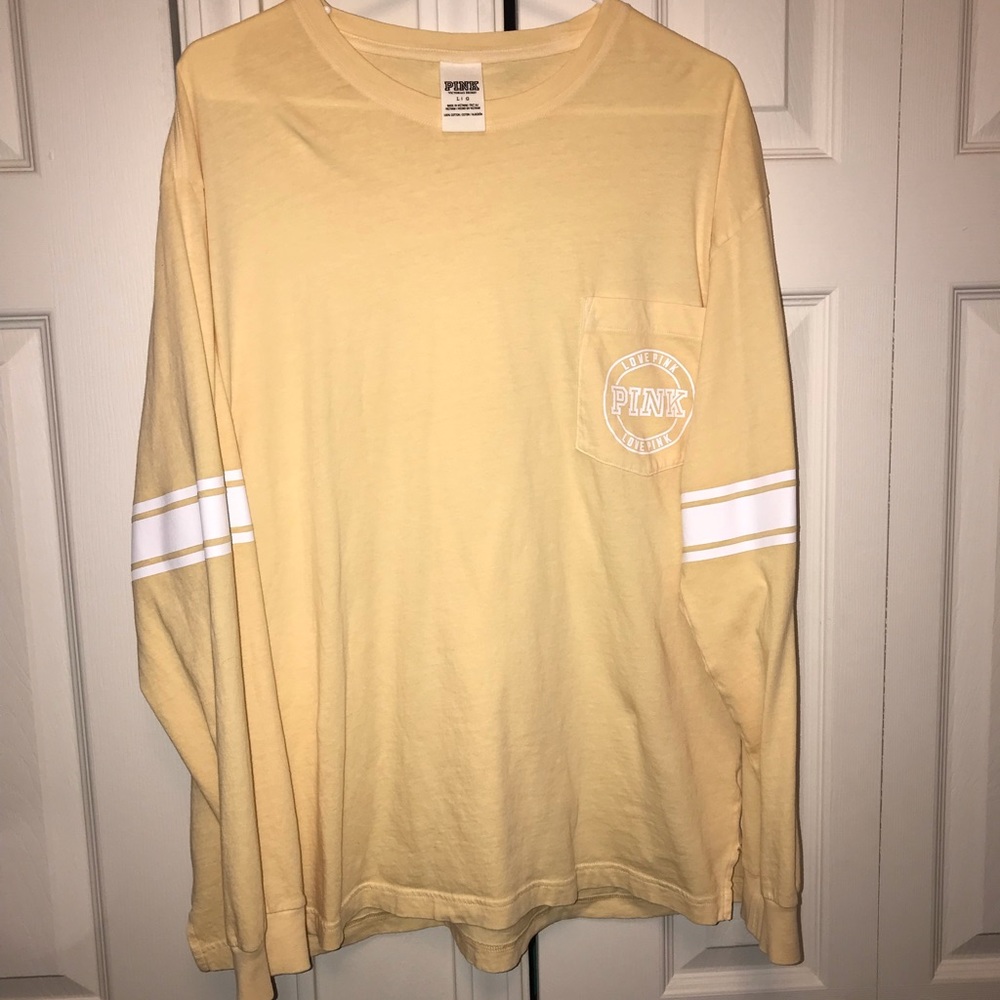 Victoria’s Secret PINK Campus Tee in Yellow